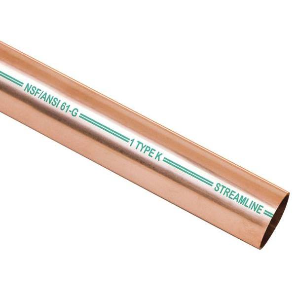 Mueller Streamline Copper Pipe, Type L, 1/2" x 10' HD Supply