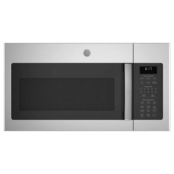 GE® 1.7 Cu. Ft. Over The Range Convertible Top Vent Microwave, Sensor Cooking, Stainless Steel