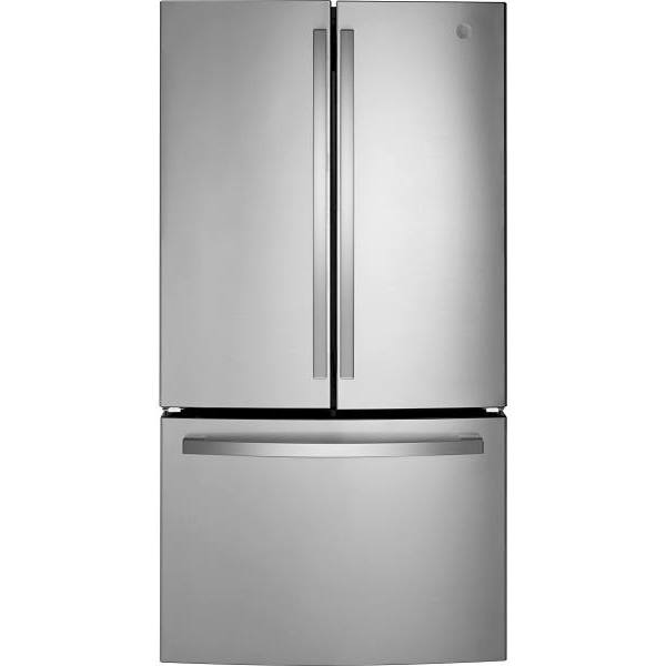 GE ENERGY STAR 27.0 cu. ft. 36in. French Door Refrigerator With Ice Maker, Stainless Steel