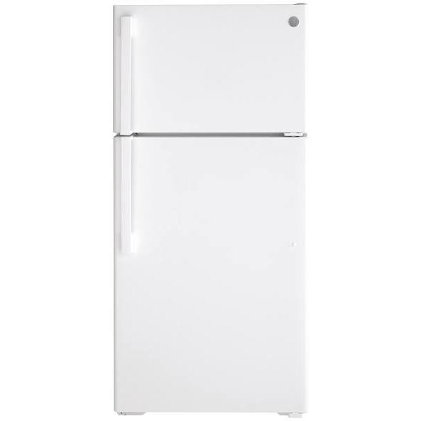 GE 15.6 cu. ft. 28in. Top Freezer Refrigerator, White