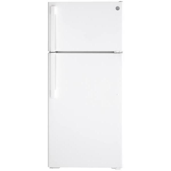GE 16.6 Cu. Ft. Top Freezer Refrigerator, White, ADA