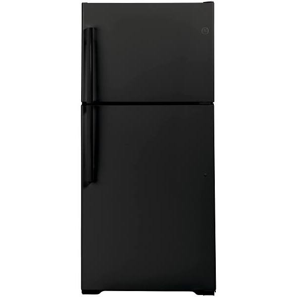 GE 21.9 cu. ft. 33in. Top Freezer Refrigerator, Black