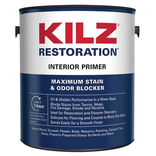 Kilz Upshot 10 Oz White Overhead OilBased Interior Primer Spray Stain Sealer HD Supply