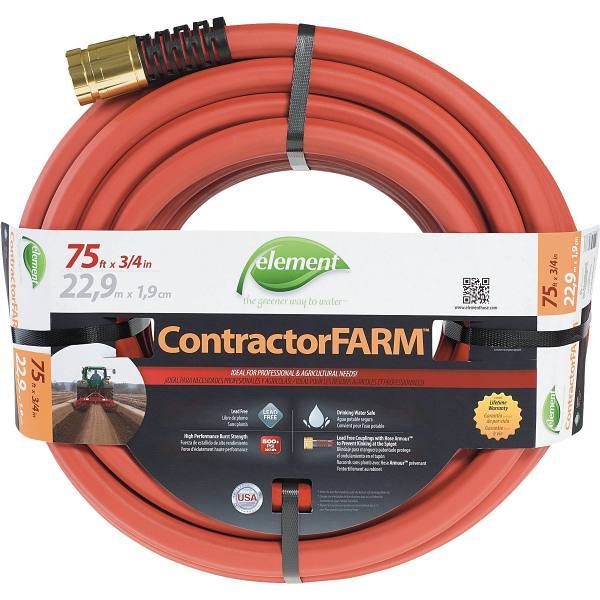 Element Contractorfarm 3/4 In. X 75 Ft. Heavy-Duty Contractor Water Hose