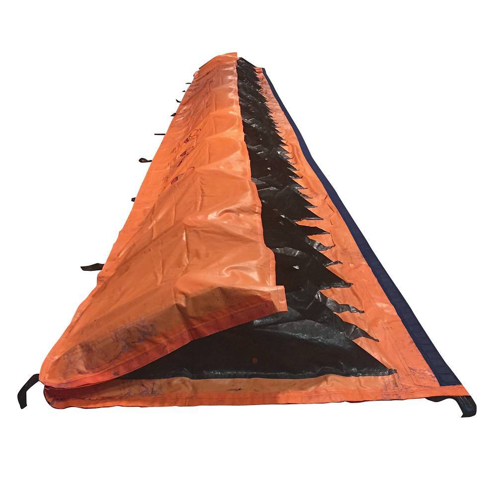 Quick Dam Water Force Flood Barrier, 26"H X 50'L, Water-Activated, Portable Self-Rising Flood Protection