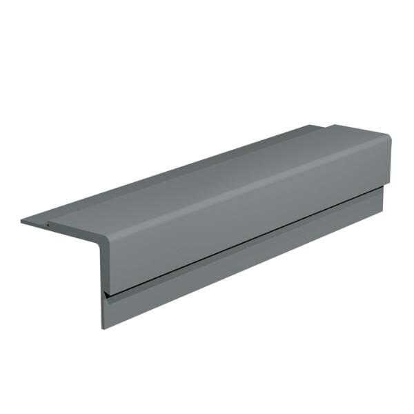 Roppe 9ft Profile #16 Series Dark Gray Rubber Nosing