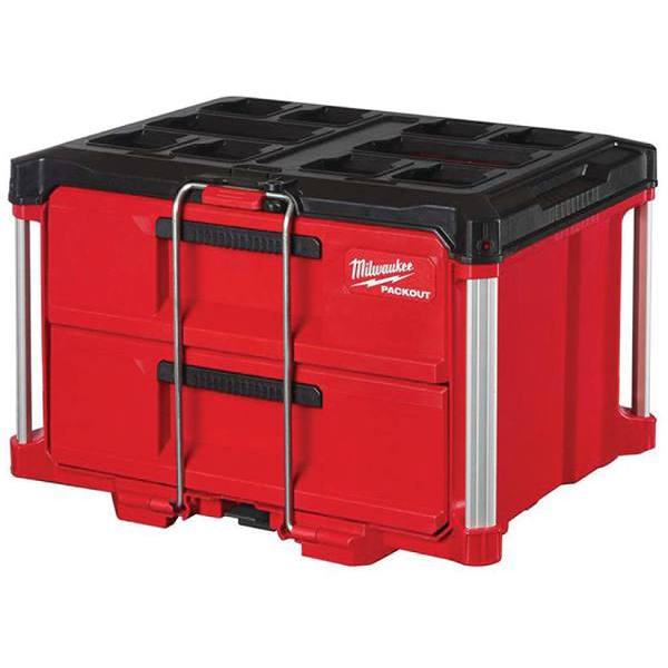 Milwaukee Packout 22 In. 2-Drawer Tool Box W/ Metal Reinforced Corners