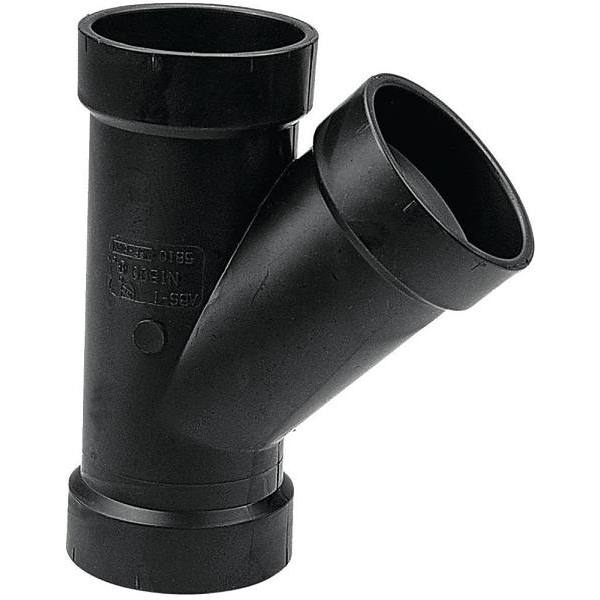 Nibco 3 In. ABS DWV 45-Degree All Hub Wye