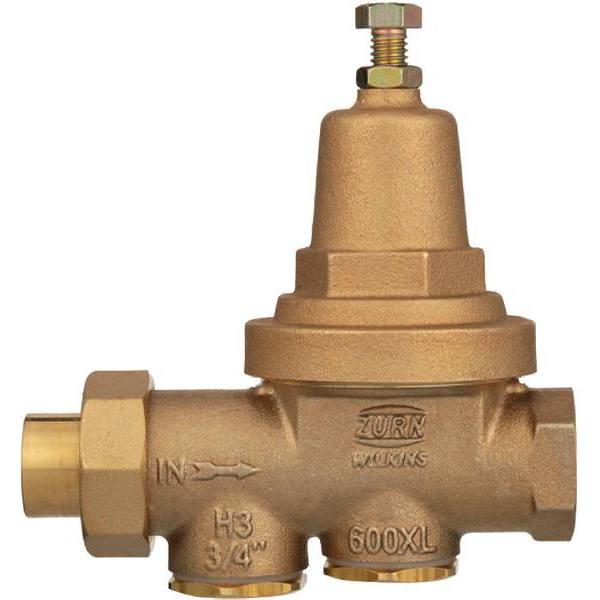 Zurn 3/4 In. 600 XL Pressure Reducing Valve With Copper Sweat Connections