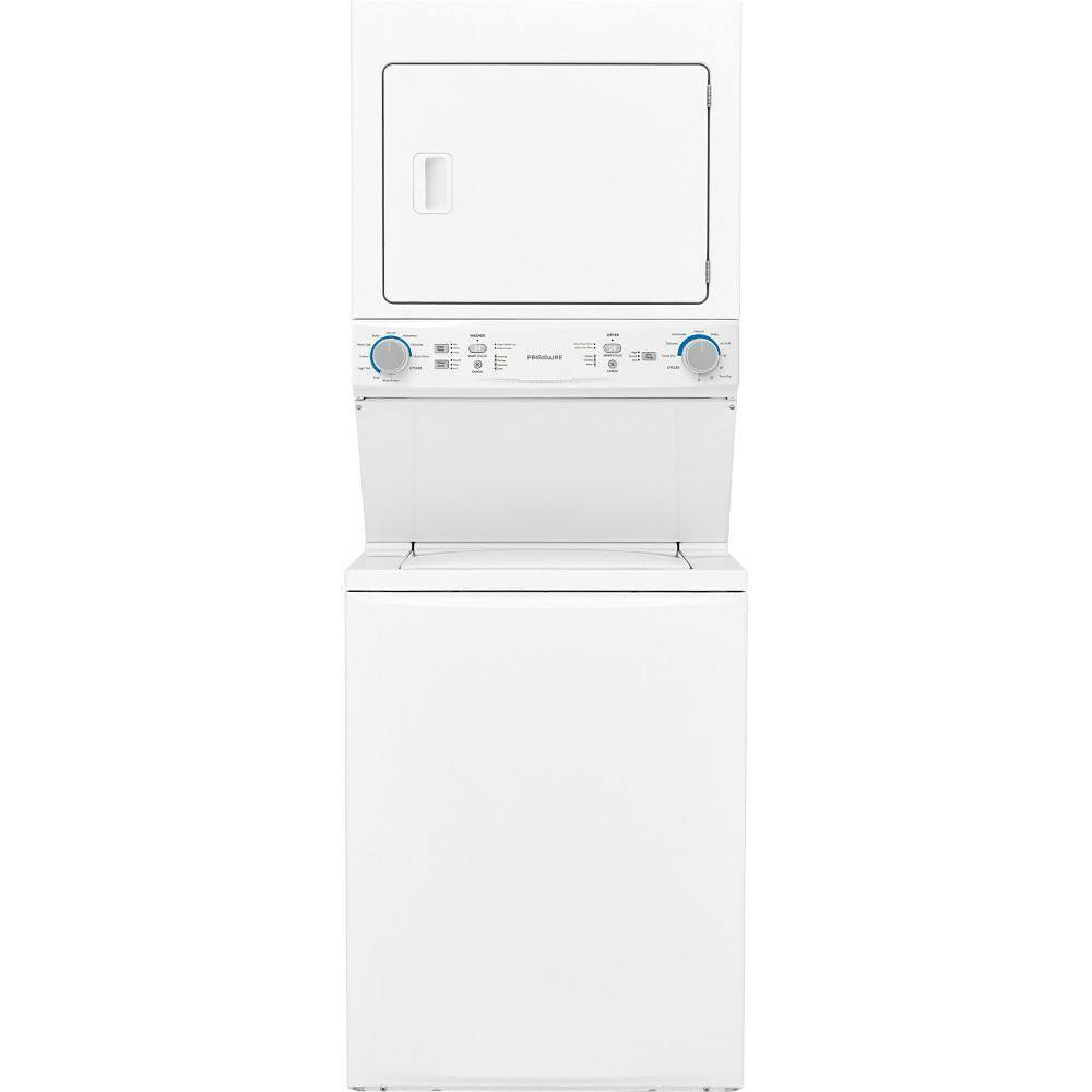 Frigidaire 3.9 Cu. Ft. Washer And 5.5 Cu. Ft. Electric Dryer Laundry Center With Quick Wash And Dry Cycle, White