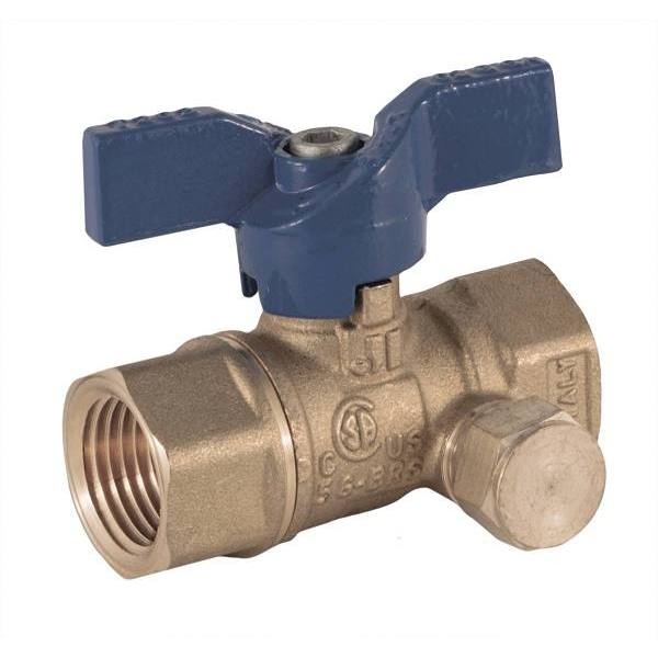Jomar FIP X FIP 1/2 In. Gas Ball Valve W/ Threaded Connection And Side Tap