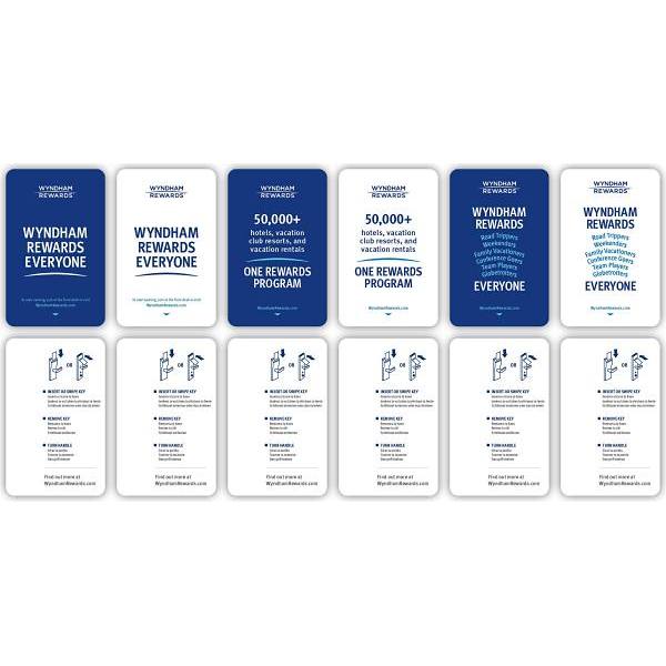 Wyndham Hotels Wyndham Rewards Magnetic Key Card Case Of 500