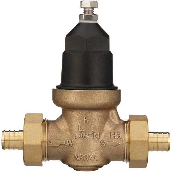 Zurn 3/4 In. Nr3xl Lead Free Pressure Reducing Valve With Double Union PEX Crimp
