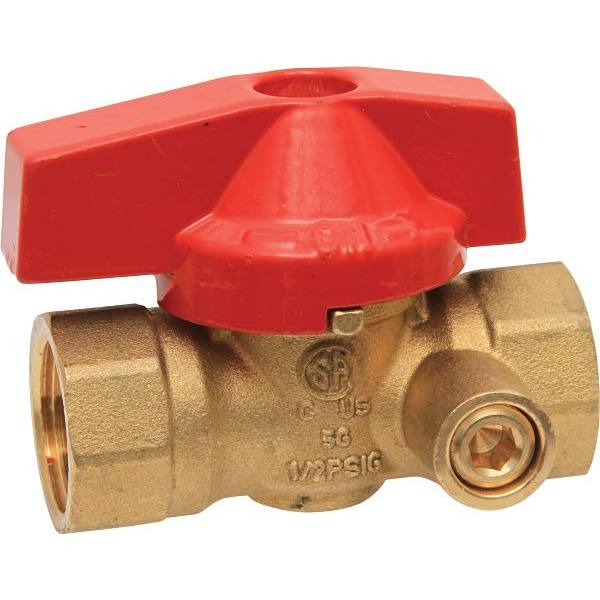 Premier 1/2 In. IPS Side Tap Gas Ball Valve