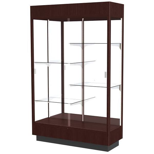 Ghent Waddell Spirit Red Display Case Mirror Back W/ Dark Bronze