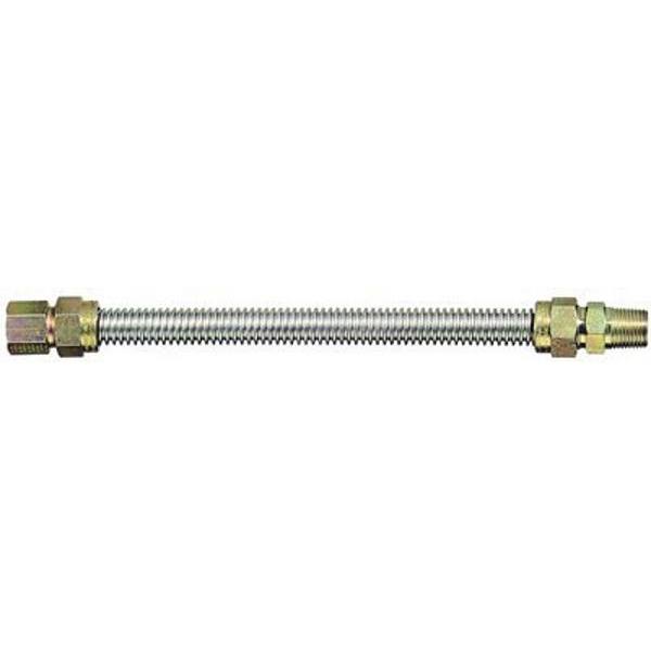 BrassCraft CSSL54-48P 48 Inch Coated Stainless Steel Gas Connector 3/8 OD Tube