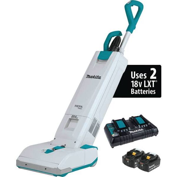 Makita 18v X2 Lxt Li-Ion 6.0ah Brushless Cordless 1.3 Gal. Hepa Upright Vacuum