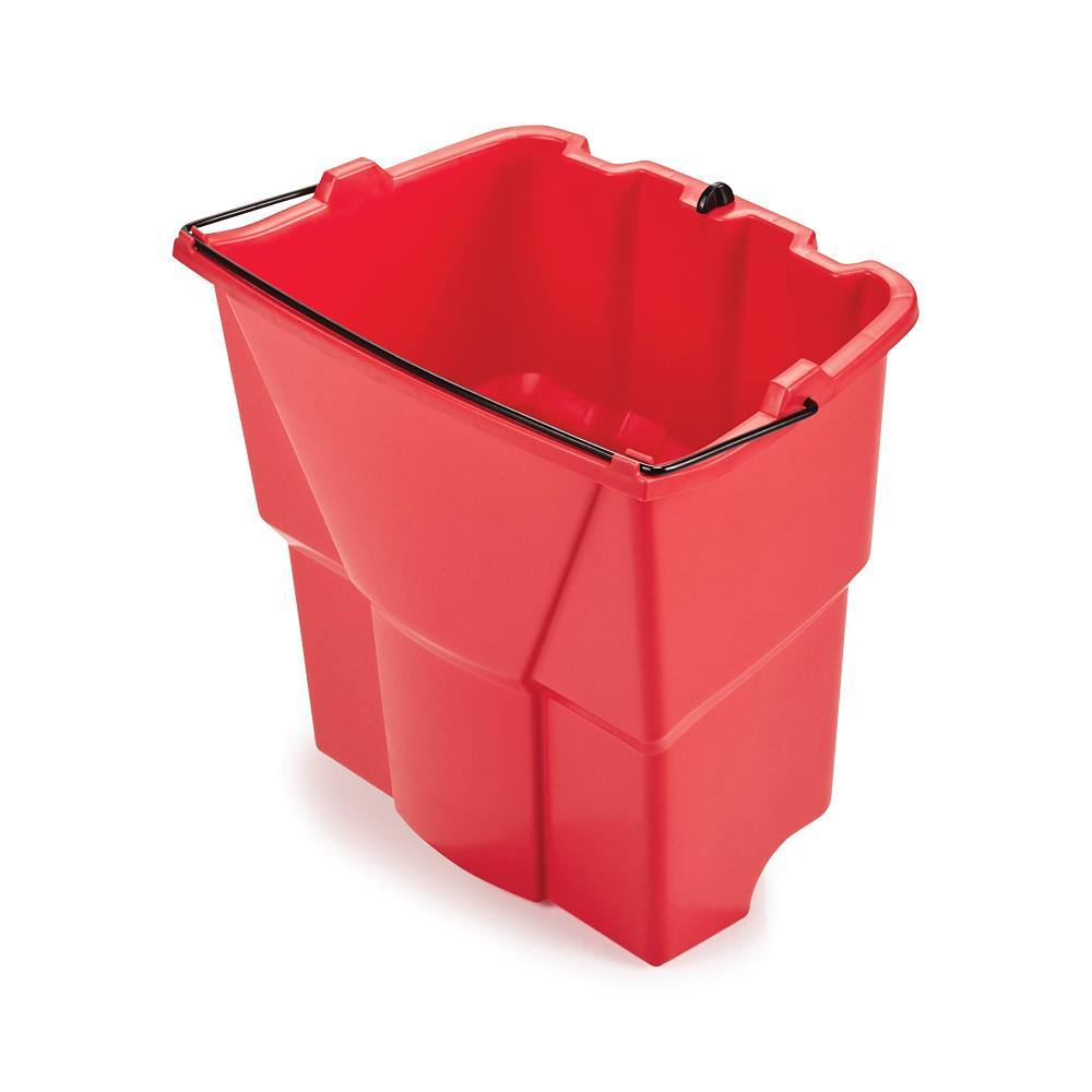 Rubbermaid Commercial Wavebrake 18 Qt. Dirty Water Bucket, Red