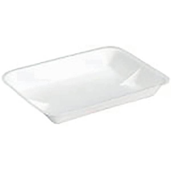 Pactiv 1-1/4" X 9-1/2" X 7" White #4d Foam Meat Tray Case Of 500