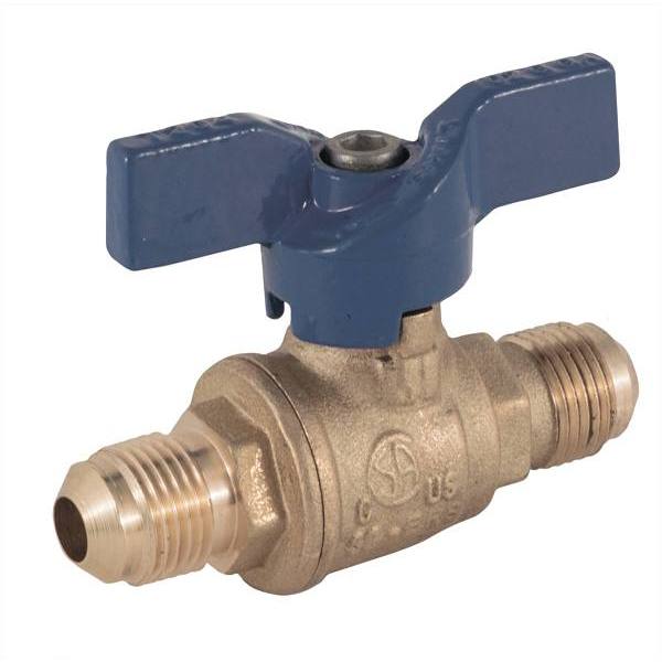 Jomar 1/2 In. Flare X 1/2 In. Flare Valve Bluecap Li Gas Ball Valve