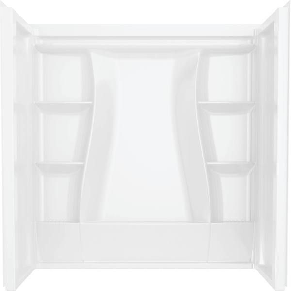 Delta Classic 500 Alcove Tub Surround, 60" X 61.25" X 32", High Gloss White