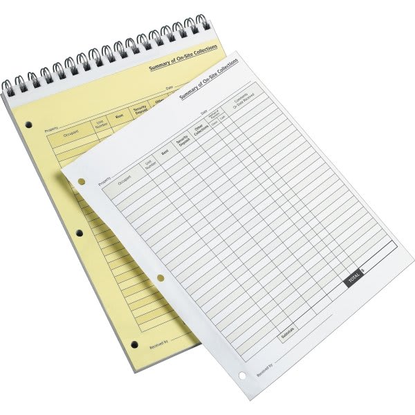 Personalized 3Part Work Order Book, Solid Blue HD Supply