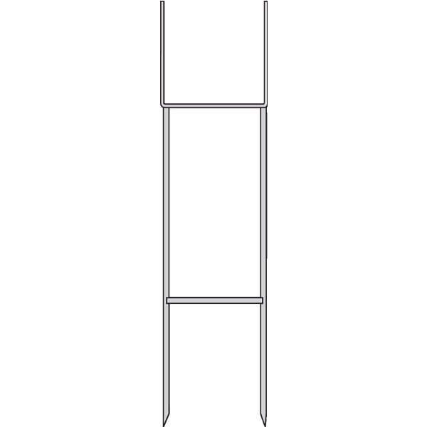 Light Frame For Coroplast Amenity Signs, Zinc
