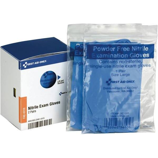 First Aid Only Nitrile Exam Gloves Refill, Package Of 4
