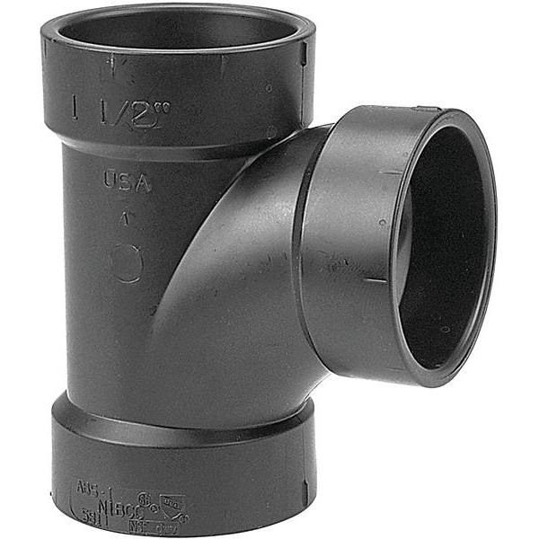 Nibco I5811 1-1/2" Hub X Hub X Hub Sanitary Tee Abs-Dwv