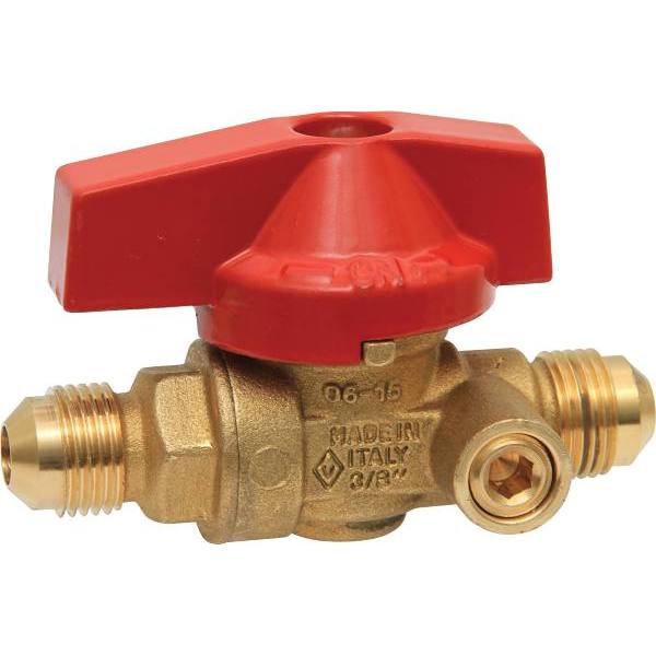 1/2 In. Flare Side-Tap Gas Ball Valve