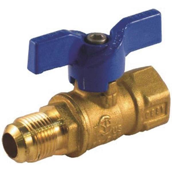 Jomar 1/2 In. Flare X 3/8 In. Flare Gas Ball Valve