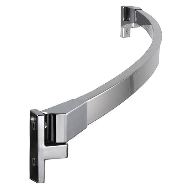 Preferred Bath Adjustable Curved 60" Rectangle Bar Shower Rod Bright Polished