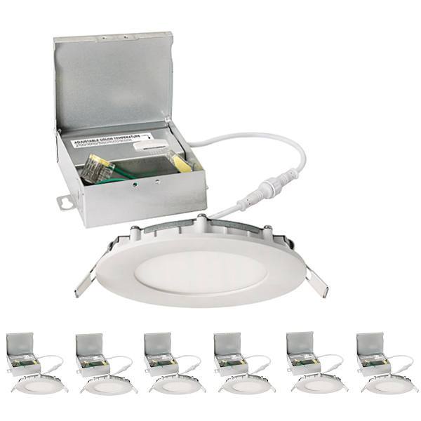 Maintenance Warehouse® 4" Led Canless Downlight 27-50k Cct Package Of 6