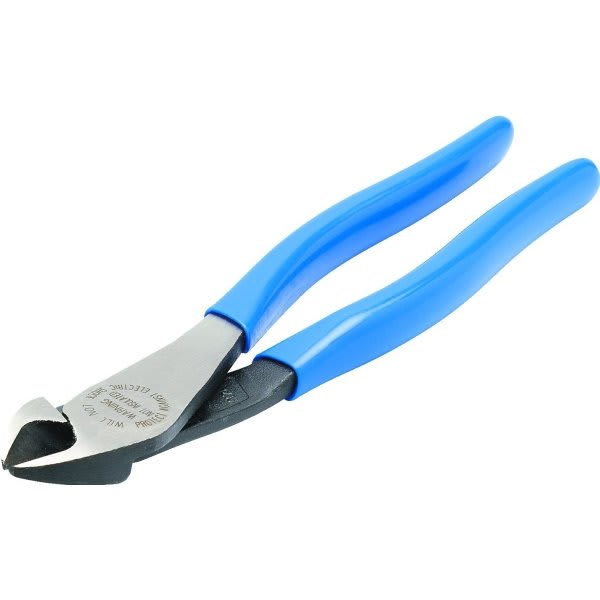 Klein Tools® 8" High Leverage Angled Head Diagonal Cutting Pliers