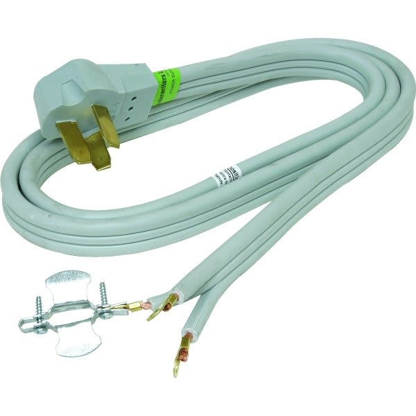 GE® Srdt 6 Ft 50 Amp 3-Wire Range Power Cord # Rd628106l