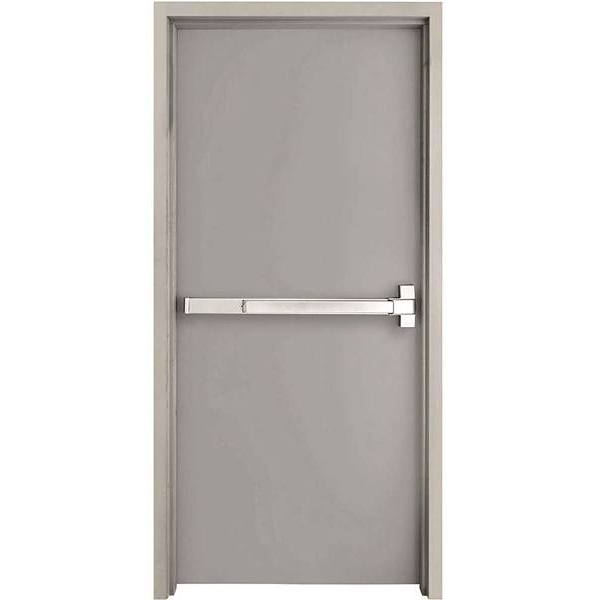 Armor Door 36 In. X 80 In. Fire-Rated Left-Hand Flush Steel Door W/ Panic Bar And Hardware