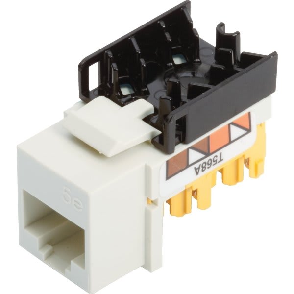 Adamax Quickport Cat-5 Jack (White)