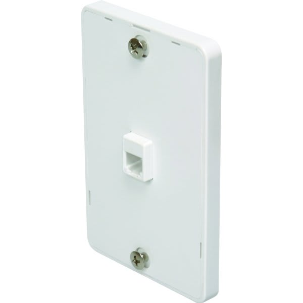 Adamax Cable Tv Jack Wall Plate, White, Package Of 5 HD Supply