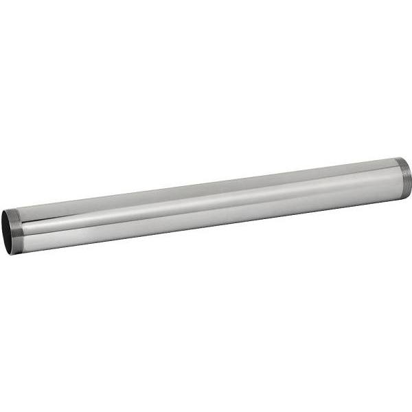 Dearborn Brass 1-1/4 In. X 12 In. Chrome-Plated Brass Double Threaded-Joint Sink Drain Tailpiece Extension Tube