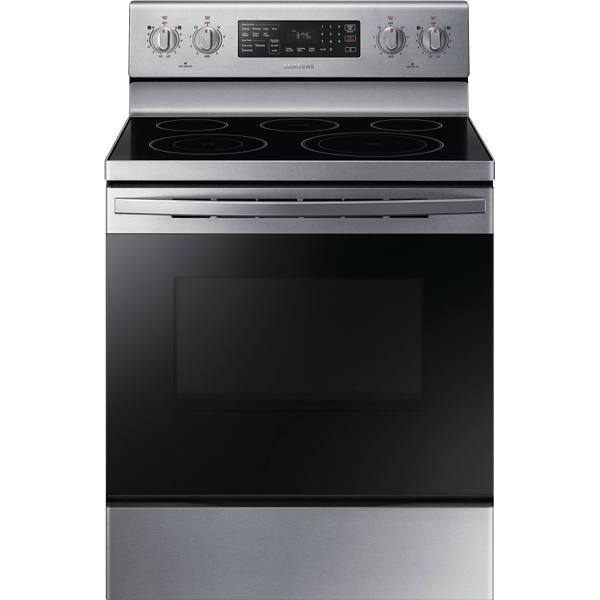 Ge® 5.0 Cu Ft Electric Range, Self Clean, Stainless Steel/black HD Supply