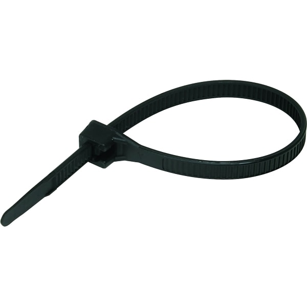 Gardner Bender 8 In Nylon Uv-Resistant Cable Ties (Black) (100-Pack)