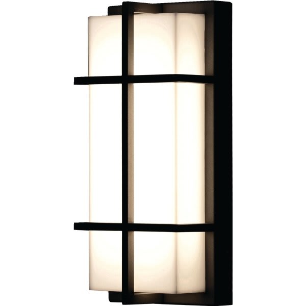 Seasons® 12 In. Outdoor Led Wall Sconce, 30/35/40k (Black)