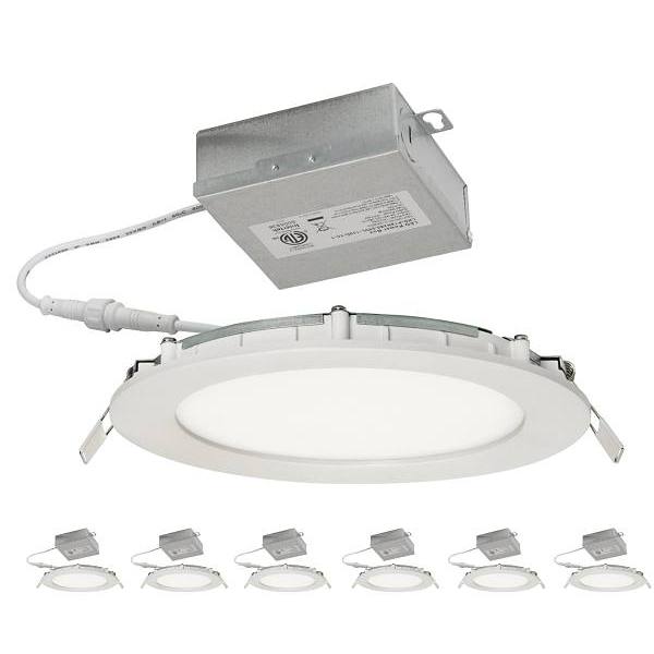 Maintenance Warehouse® 6" Led Canless Downlight 27-50k Cct Package Of 6