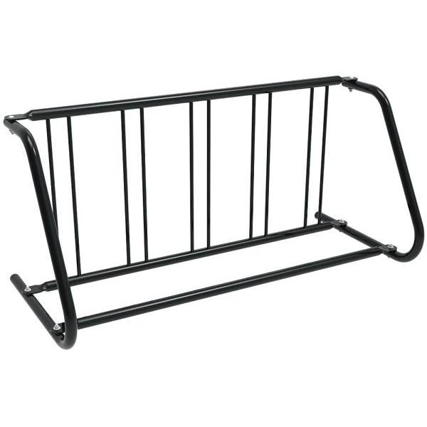 5-Bike Single-Sided Grid Rack (Black)