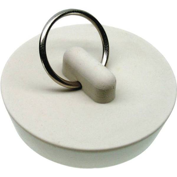 Danco 1-5/8 In. White Rubber Drain Stopper