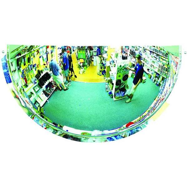 Duravision 9" X 18" Acrylic Convex Half Dome Security-Safety Mirror