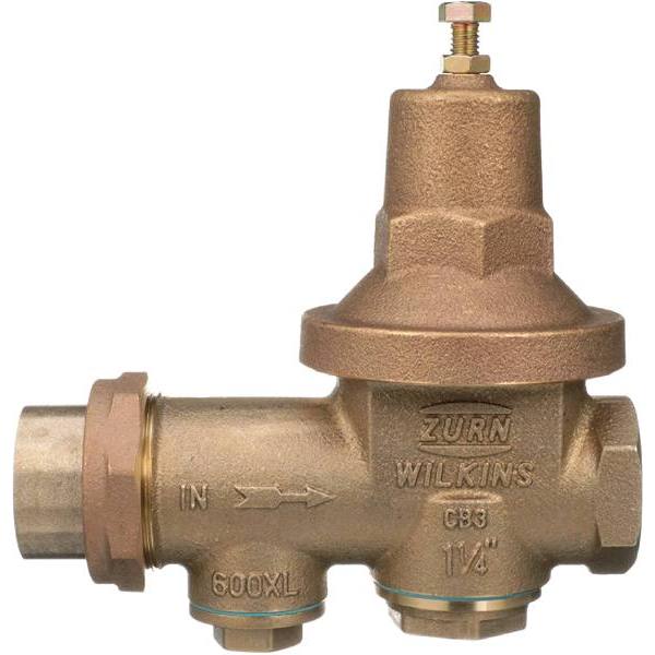 Zurn 1-1/4600xl Pressure Reducing Valve, 10-125 Psi, Factory Set At 50 Psi