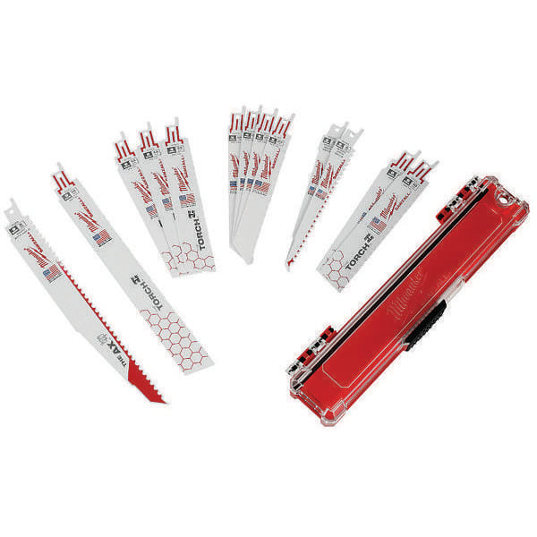 Milwaukee Sawzall 6"/9" 5 TPI Bi-Metal Demolition Wood And Metal Cutting Reciprocating Saw Blade, 13-Pack