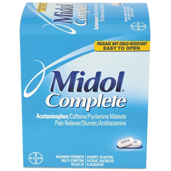 Midol Complete Menstrual Caplets, Two-Pack, Box Of 60