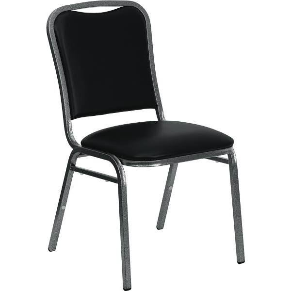 Carnegy Avenue Vinyl Banquet Chair (Black)